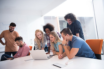 Image showing Multiethnic startup business team on meeting