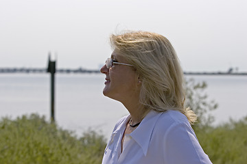 Image showing Girl by the water