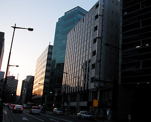 Image showing Dusk Among The Buildings
