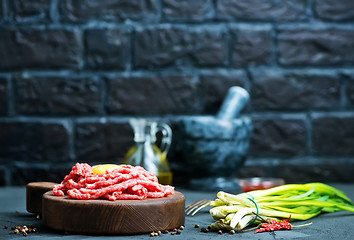 Image showing raw minced meat