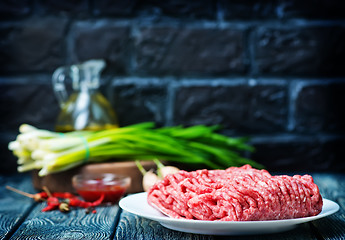 Image showing raw minced meat