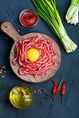 Image showing raw minced meat