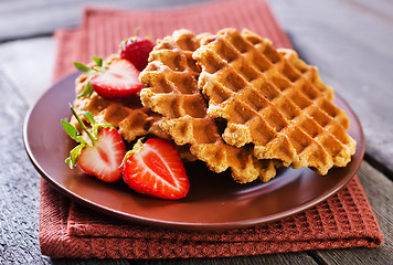 Image showing waffles