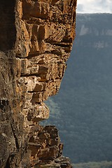 Image showing Rugged cliff wall