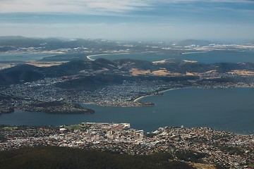 Image showing Hobart from above