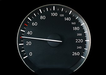 Image showing Speedometer of a car