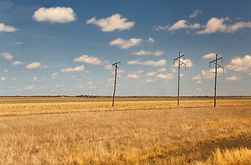 Image showing Fields of Australian agricultural landscape