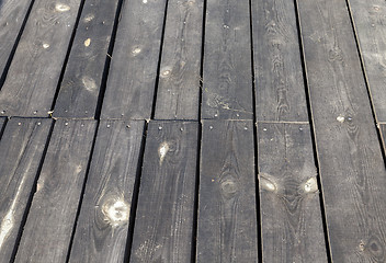 Image showing black wooden surface