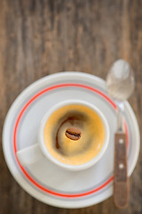 Image showing Cup of espresso coffee