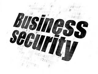 Image showing Safety concept: Business Security on Digital background