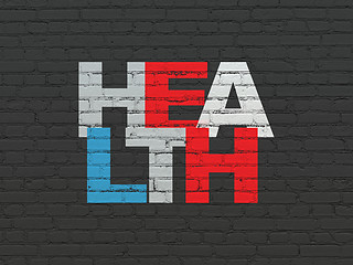 Image showing Health concept: Health on wall background