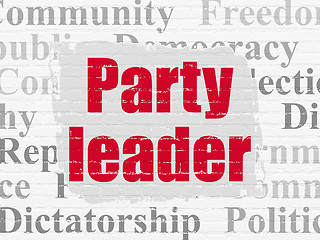 Image showing Political concept: Party Leader on wall background