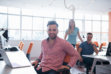 Image showing Portrait of young informal businessman