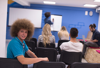 Image showing Portrait of young informal businessman