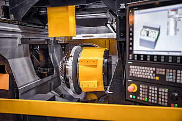 Image showing Metalworking CNC milling machine.