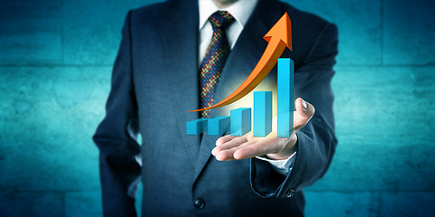 Image showing Manager Offers Exponential Growth Trend Forecast