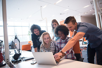 Image showing Multiethnic startup business team