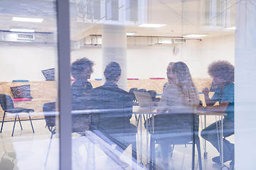 Image showing Multiethnic startup business team on meeting