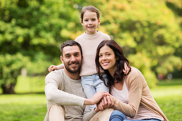 Image showing happy family in summer park