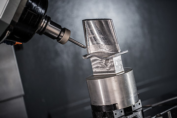 Image showing Metalworking CNC milling machine.