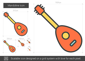 Image showing Mandoline line icon.