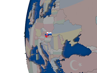 Image showing Slovakia with national flag