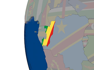 Image showing Congo with national flag