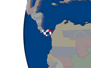 Image showing Panama with national flag