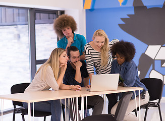 Image showing Multiethnic startup business team on meeting