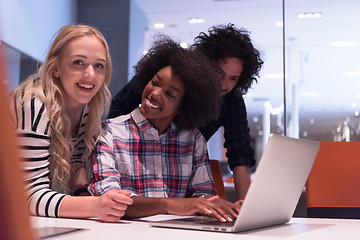 Image showing Multiethnic startup business team on meeting