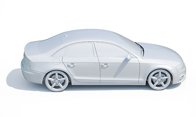 Image showing 3d Car White Blank Template