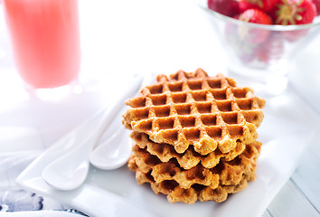 Image showing waffles