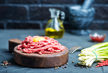 Image showing raw minced meat