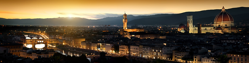 Image showing Panoramic view of Florence