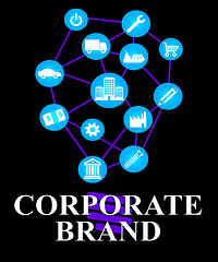 Image showing Corporate Brand Shows Company Identity And Branded