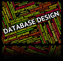 Image showing Database Design Represents Computing Computer And Words