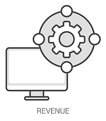 Image showing Revenue line infographic.