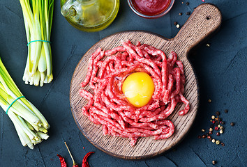 Image showing raw minced meat