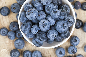 Image showing blue blueberries closeup