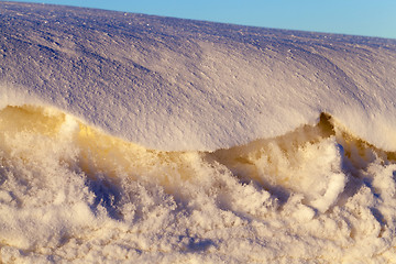 Image showing Photo snow, close-up