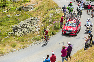 Image showing The Cyclist Nicolas Edet -Tour de France 2015