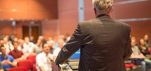 Image showing Speaker at Business Conference and Presentation.