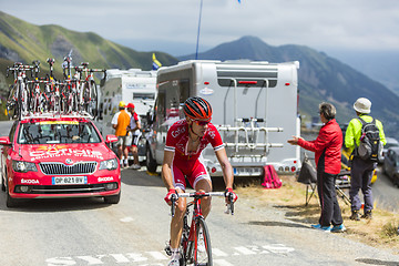 Image showing The Cyclist Nicolas Edet -Tour de France 2015