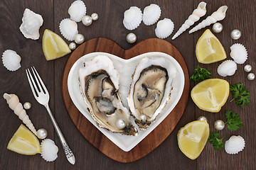 Image showing Oysters and Pearls