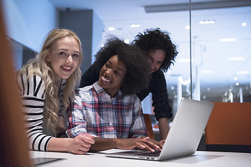 Image showing Multiethnic startup business team on meeting