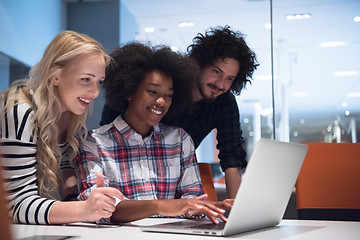 Image showing Multiethnic startup business team on meeting