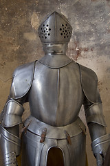 Image showing Armour in medieval building