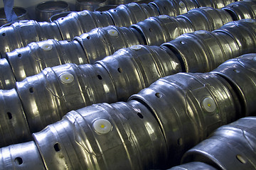 Image showing Beer casks