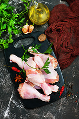 Image showing raw chicken legs