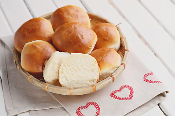 Image showing homemade hamburger buns